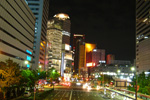 大阪夜景008：梅田：JR大阪駅前歩道橋
