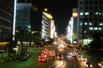 大阪夜景009：梅田：JR大阪駅前歩道橋