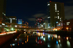 大阪夜景036：福島：堂島川