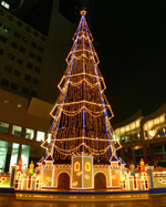 大阪夜景058：梅田：スカイビルのクリスマス